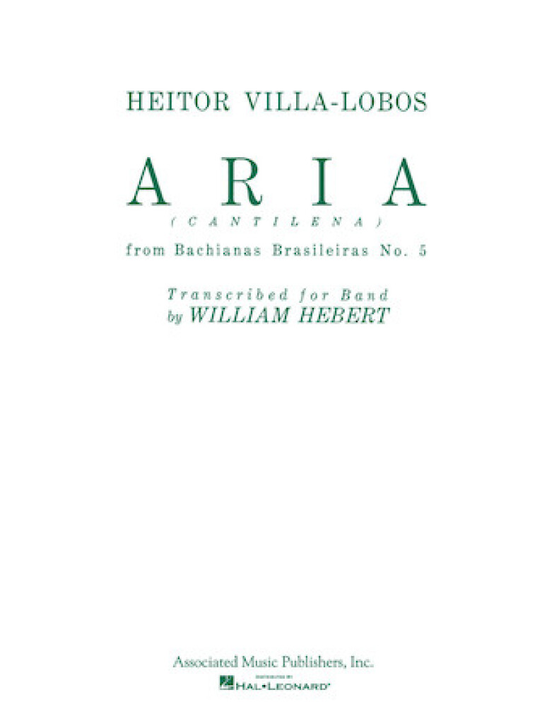 Aria (Cantilena) from Bachianas Brasilieras No. 5