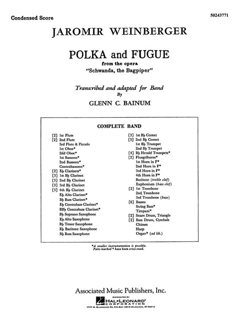 Polka and Fugue from Schwanda, the Bagpiper