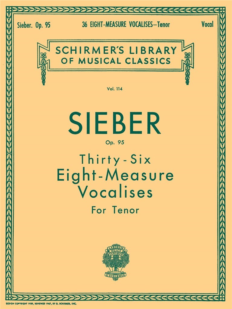 36 Eight-Measure Vocalises Op.95