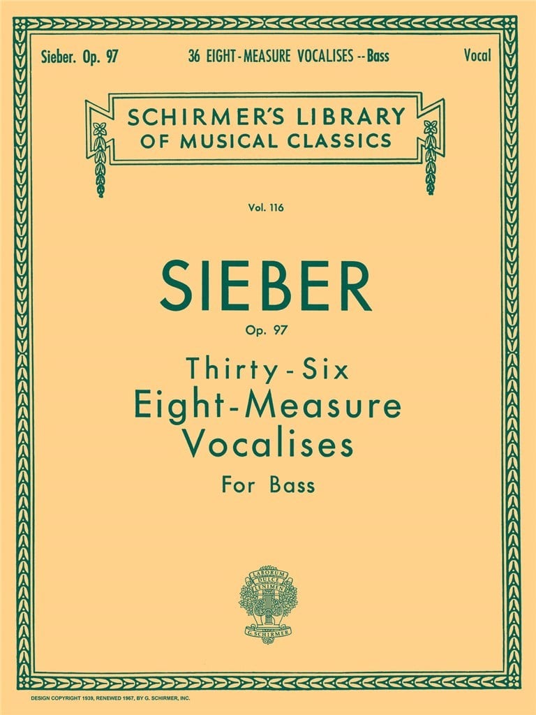 36 Eight-Measure Vocalises op.97