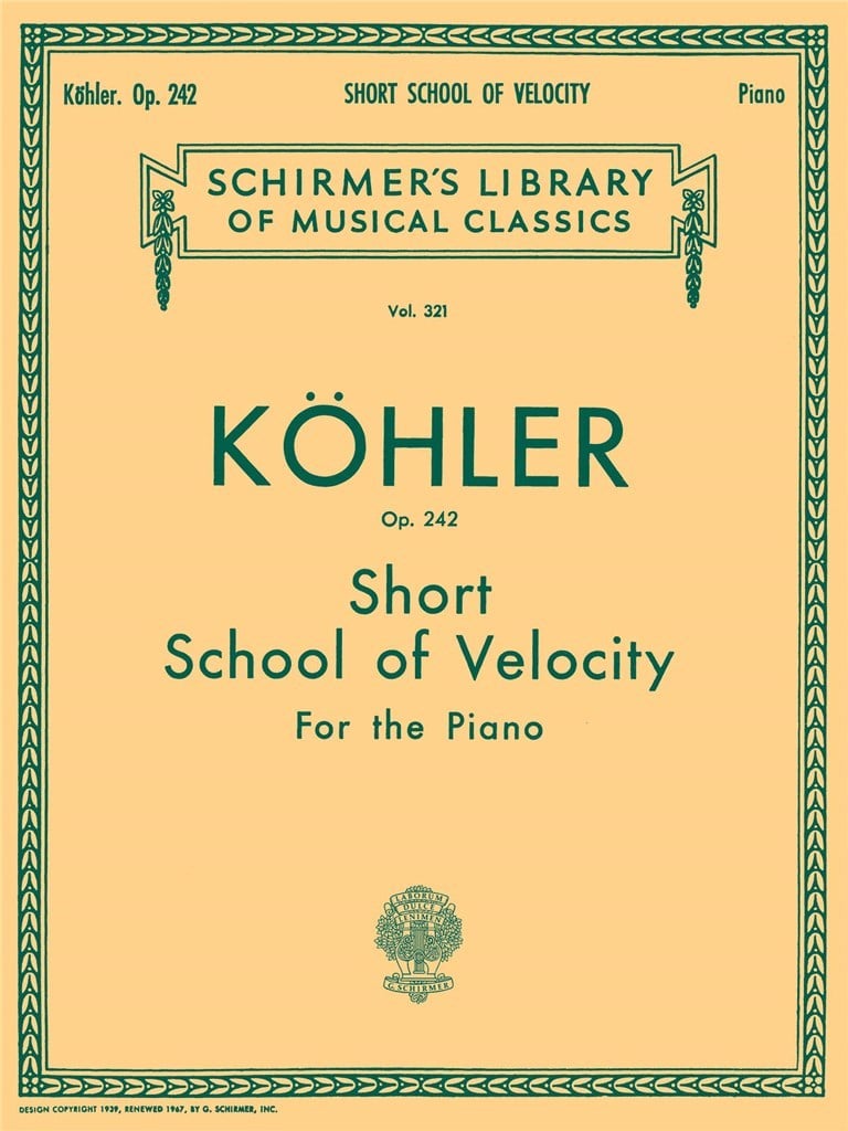 Short School of Velocity Without Octaves, Op. 242