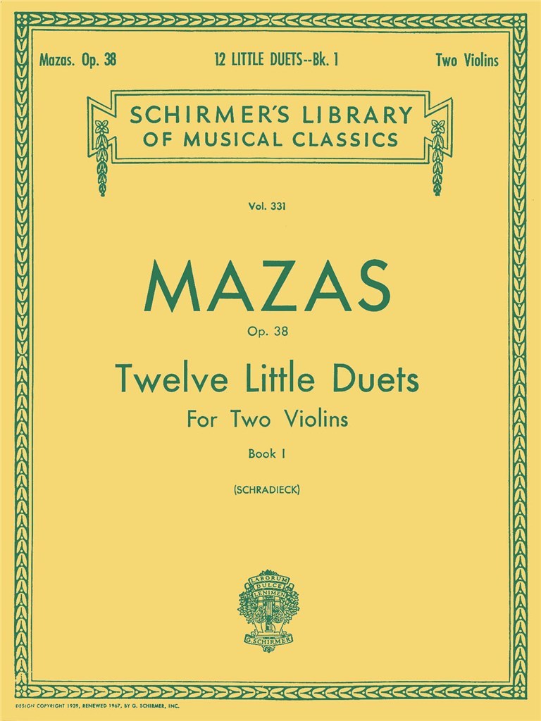 12 Little Duets, Op. 38 - Book 1