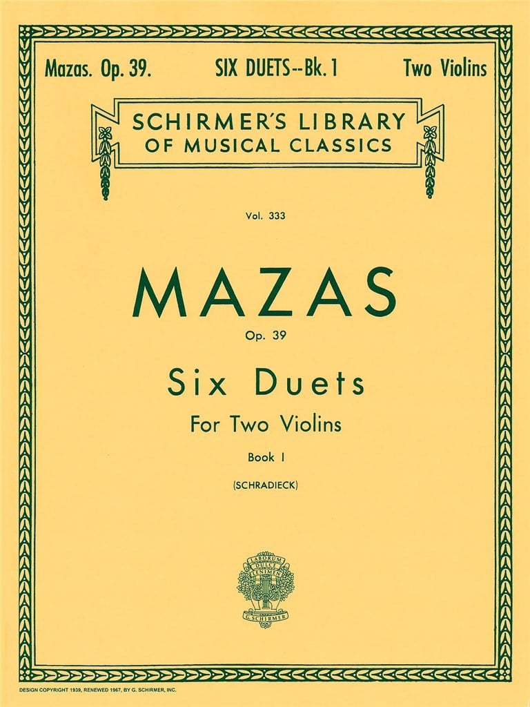 6 Duets, Op. 39 - Book 1