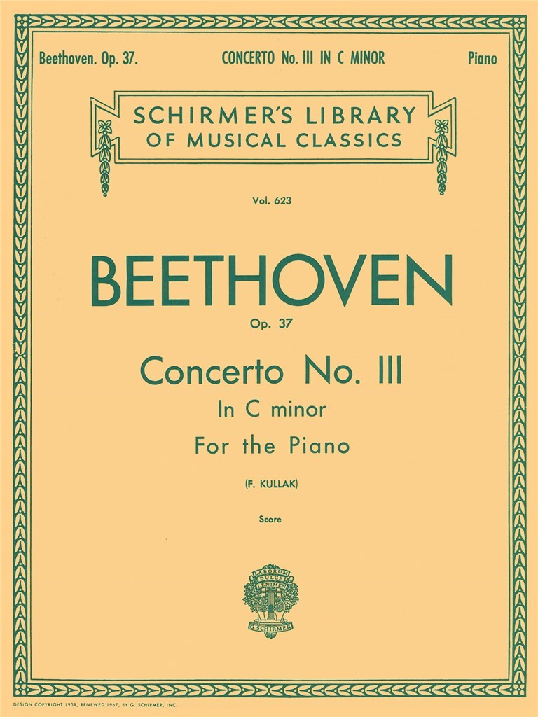 Concerto No. 3 in C minor, Op. 37 (2-piano score)