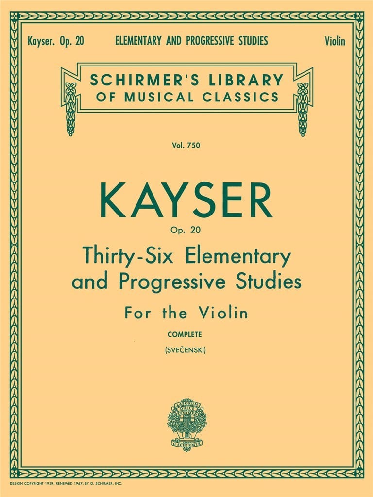 36 Elementary & Progressive Studies, Op. 20