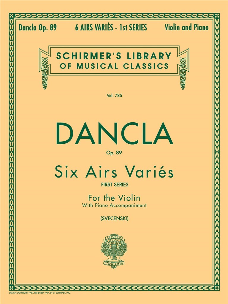 6 Airs Variés Opus 89
