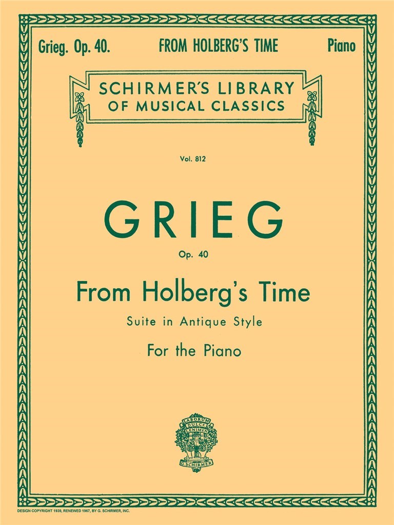 From Holberg's Time, Op. 40