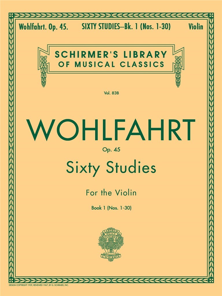 Wohlfahrt - 60 Studies, Op. 45 - Book 1