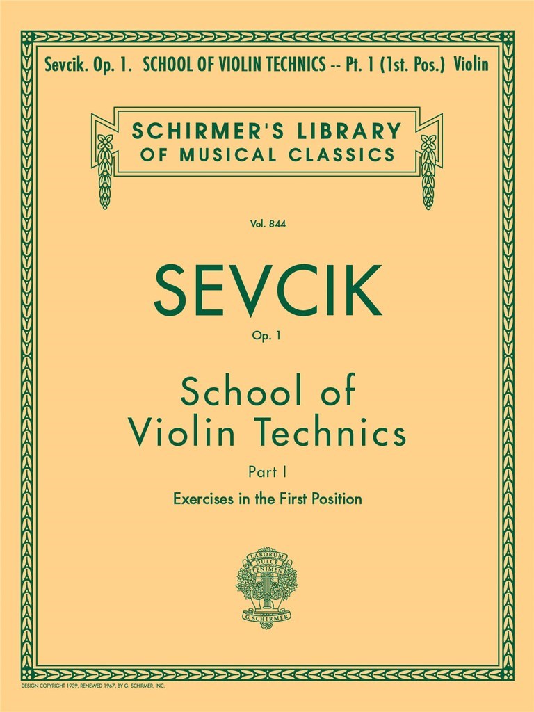 School of Violin Technics, Op. 1 - Book 1