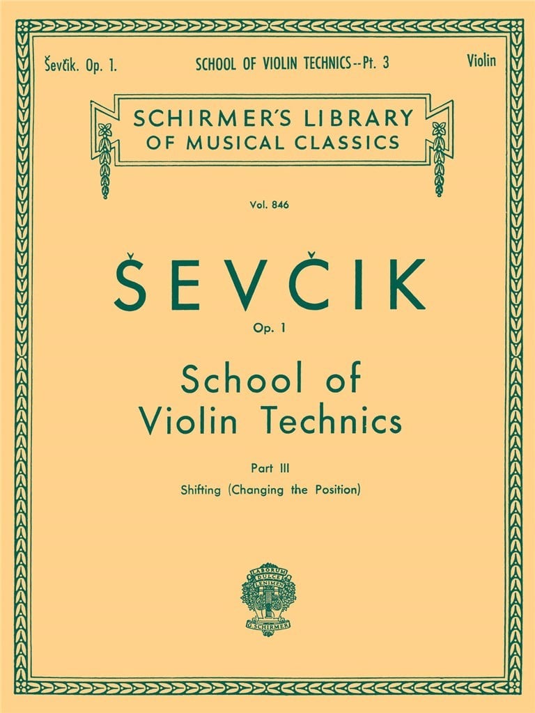School of Violin Technics, Op. 1 - Book 3