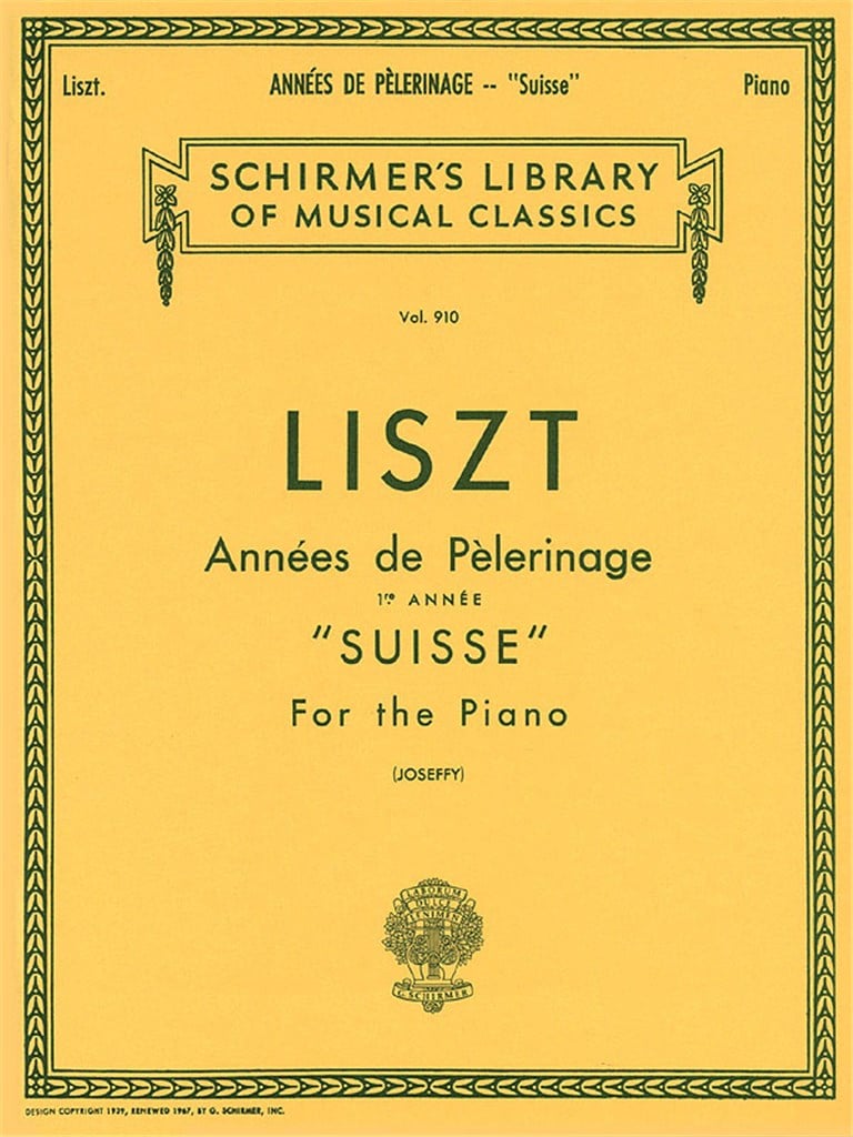 Année De Pèlerinage - Book 1: Suisse