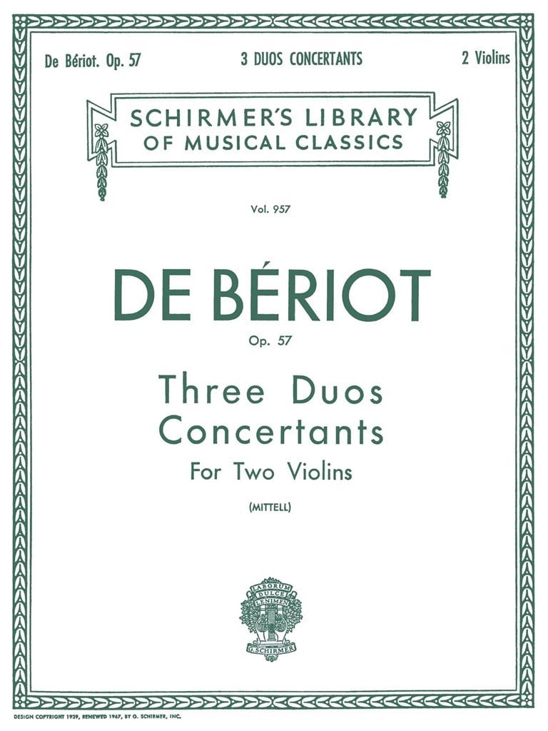 3 Duos Concertante, Op. 57
