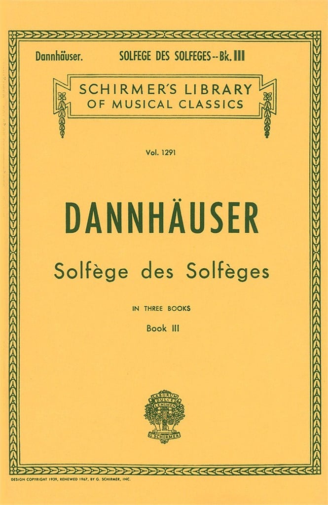 Solfége des Solféges - Book III
