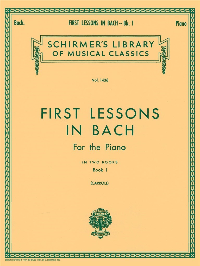 First Lessons In Bach 1