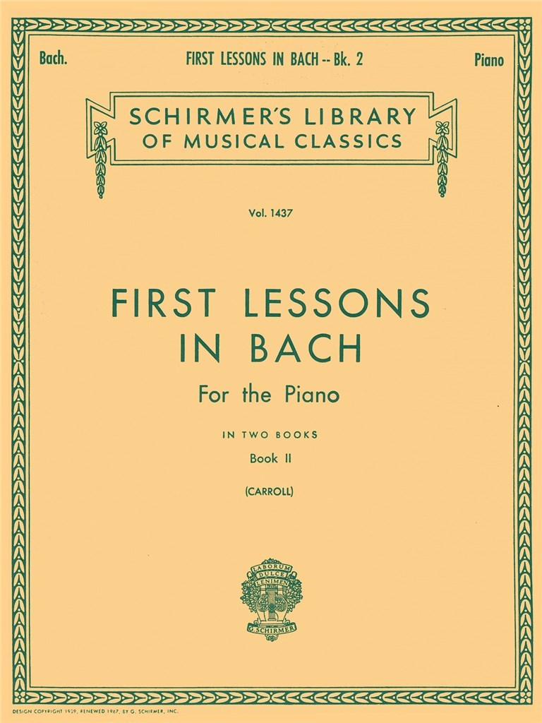 First Lessons In Bach 2