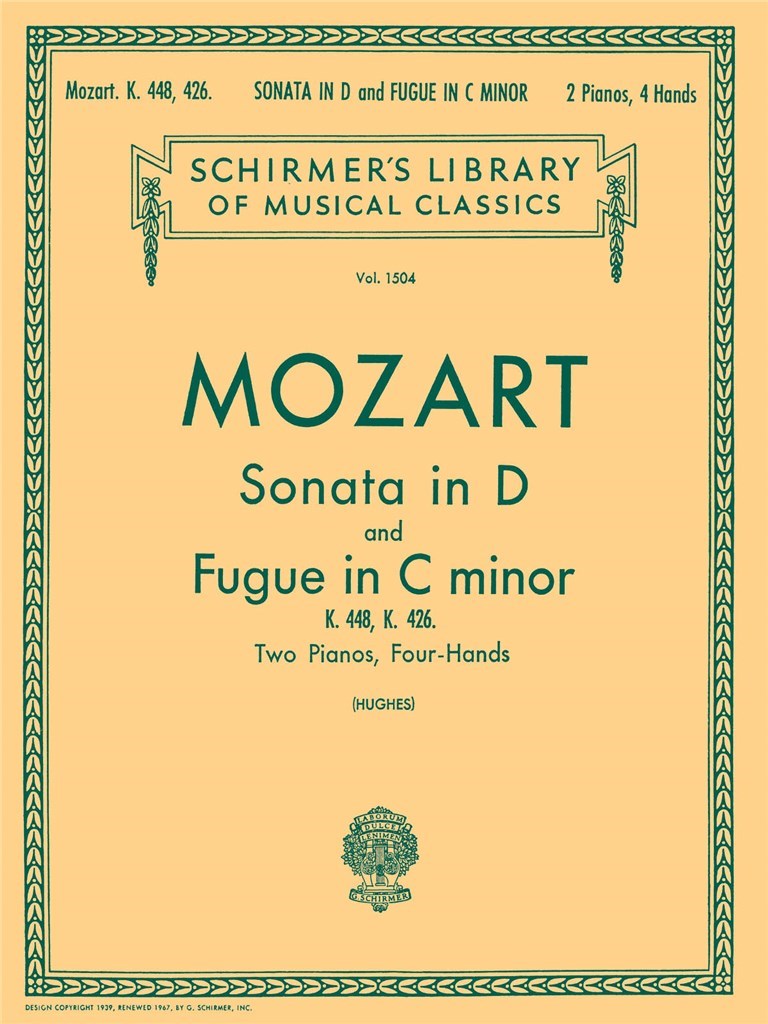 Sonata in D (K.448), Fugue in C Minor (K.426)