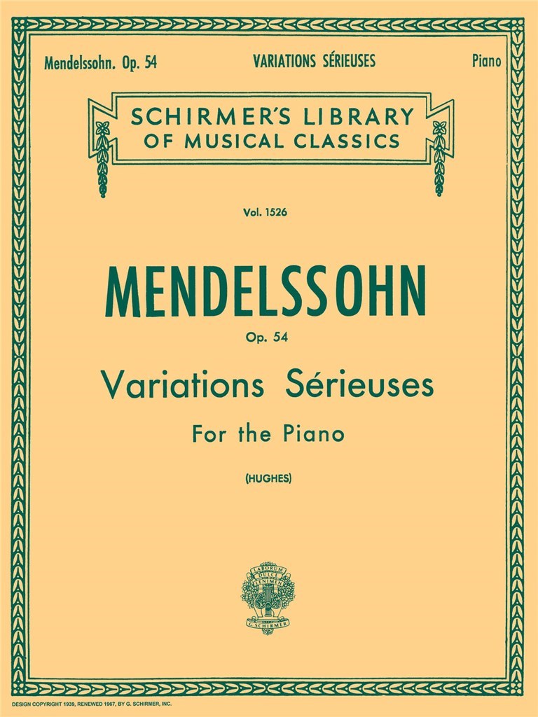 Variations Sérieuses, Op. 54
