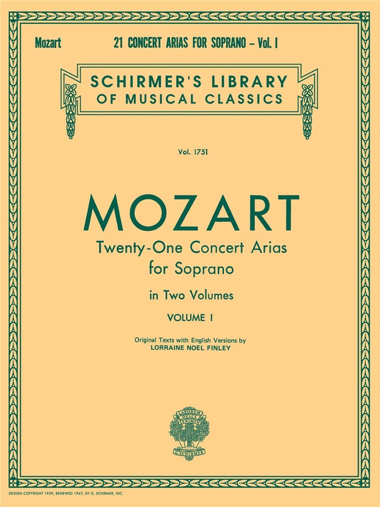 21 Concert Arias for Soprano - Volume I