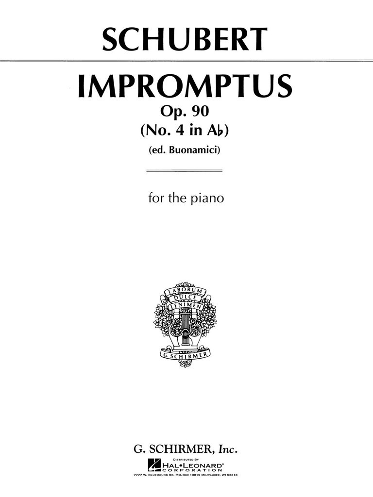 Impromptu, Op. 90, No. 4 in Ab Major