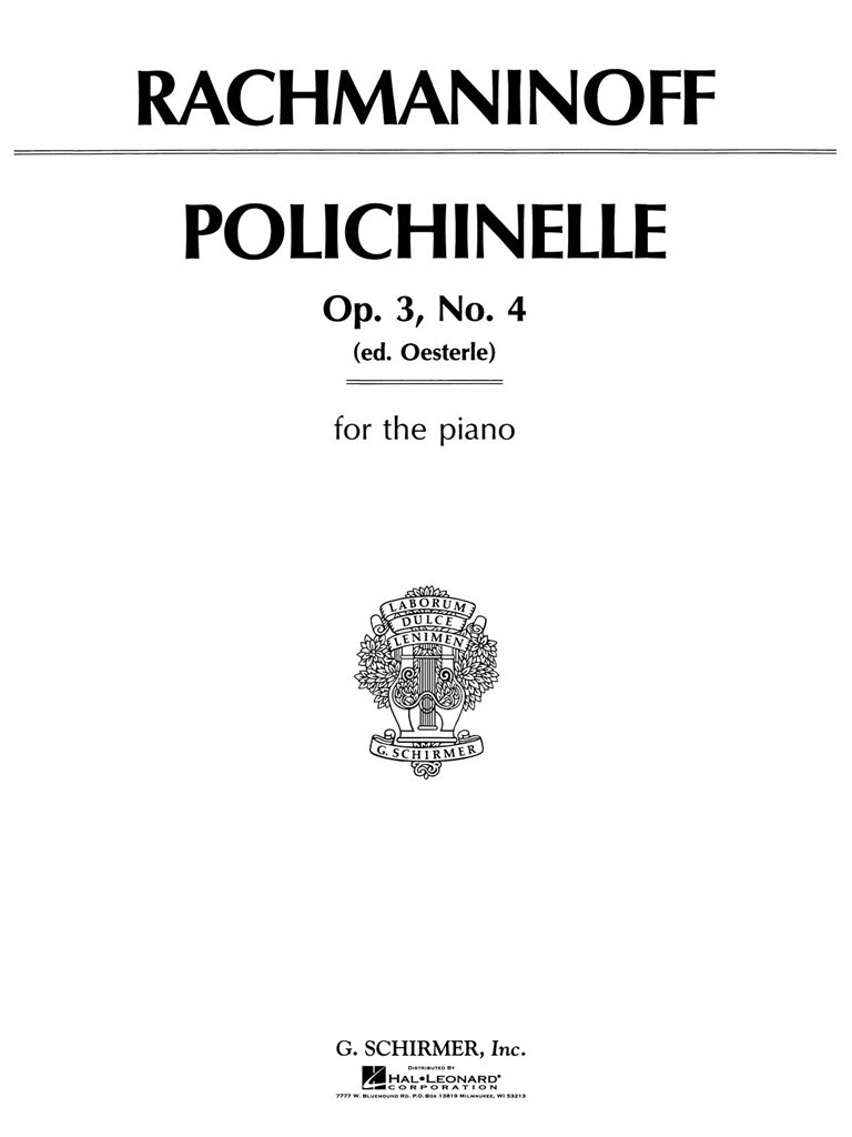 Polichinelle Op. 3, No. 4