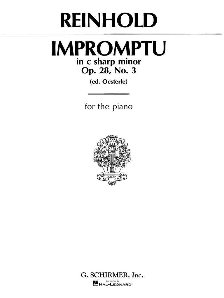 Impromptu, Op. 28, No. 3 in C#