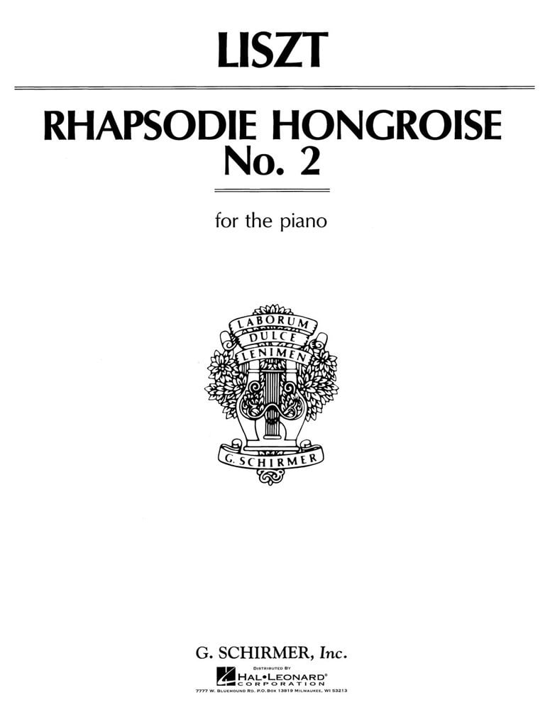 RHAPSODIE HONGROISE NO2 HUNGARIAN RHAPSODY
