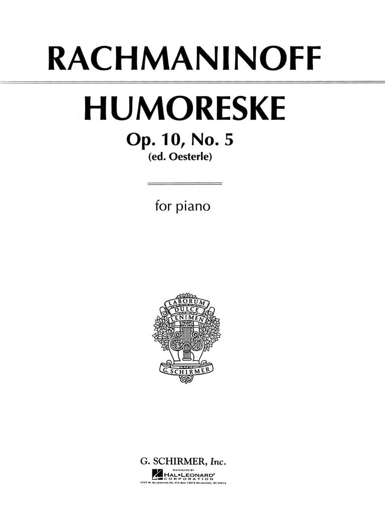 Humoreske, Op. 10, No. 5