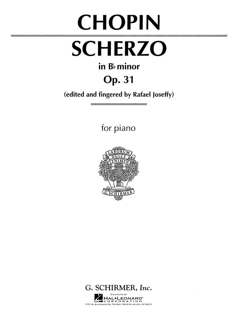 Scherzo, Op. 31 in Bb Minor