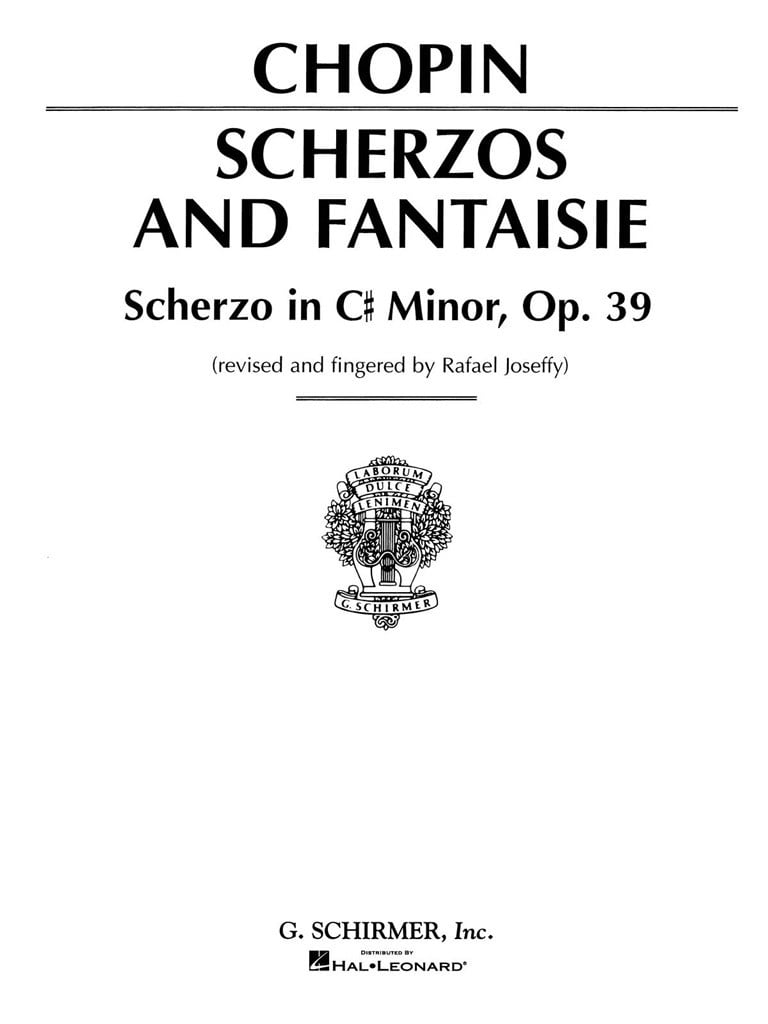 Scherzo, Op. 39 in C# Minor