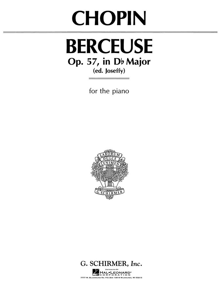 Berceuse, Op. 57 in D Flat Major