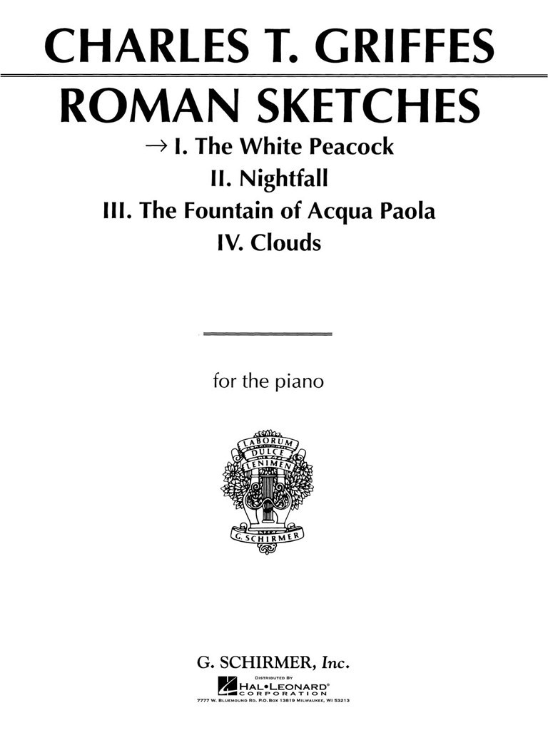 White Peacock, Op. 7 (From Roman Sketches)