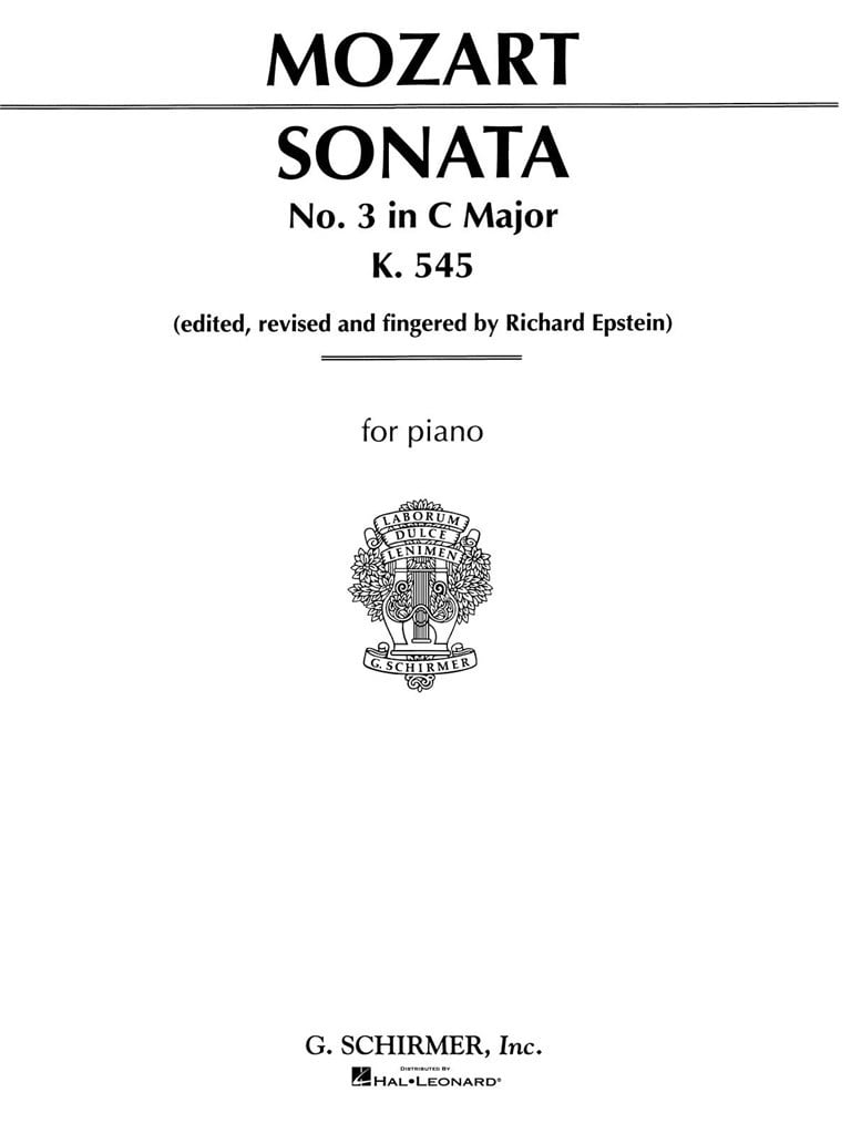 Sonata No. 3 in C Major K545
