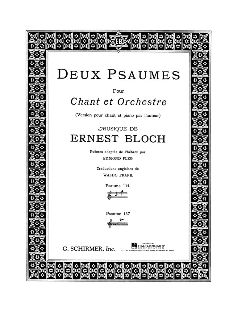 Deux psaumes (Psalms 114 and 137)