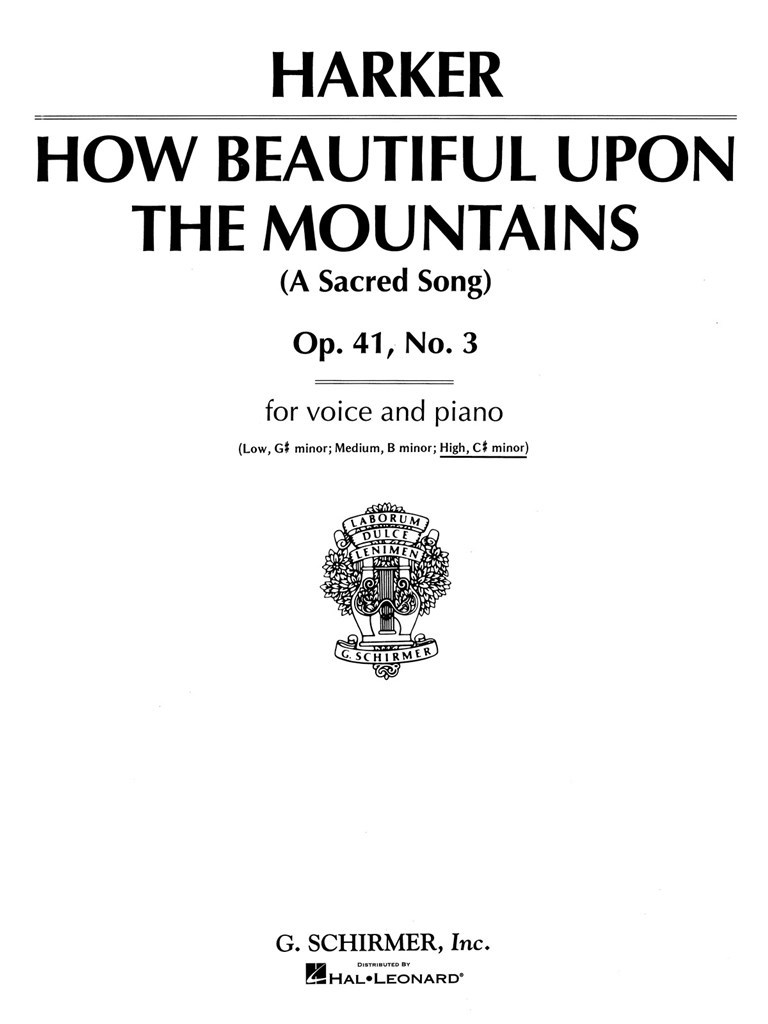 How Beautiful upon the Mountains