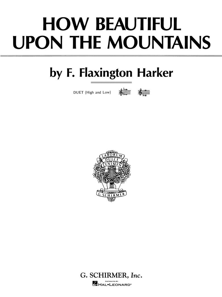 How Beautiful Upon the Mountains