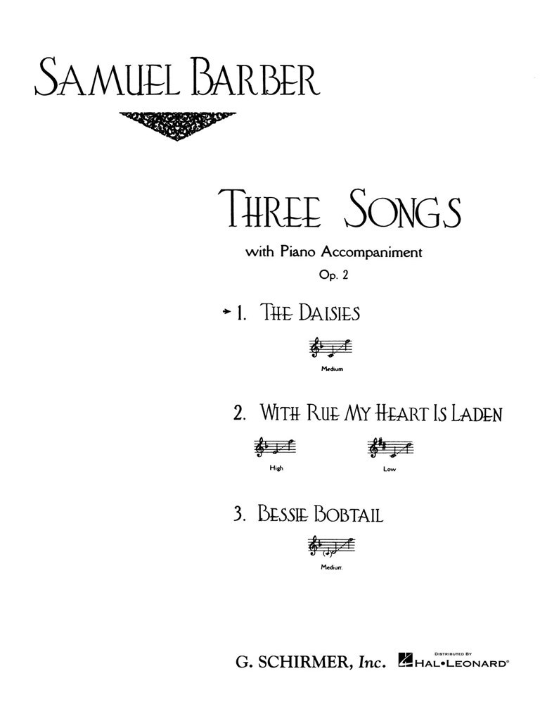 The Daisies, Op. 2, No.1
