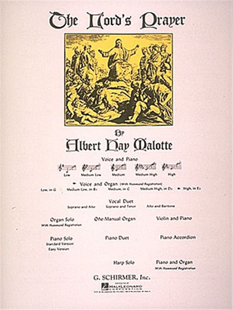 Lord's Prayer - High Voice (E-Flat) and Organ