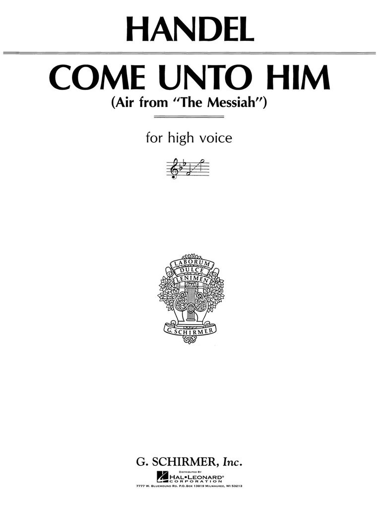 Come Unto Him (from Messiah)