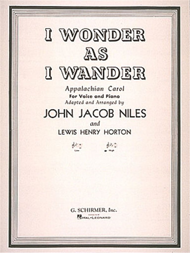 I Wonder as I Wander