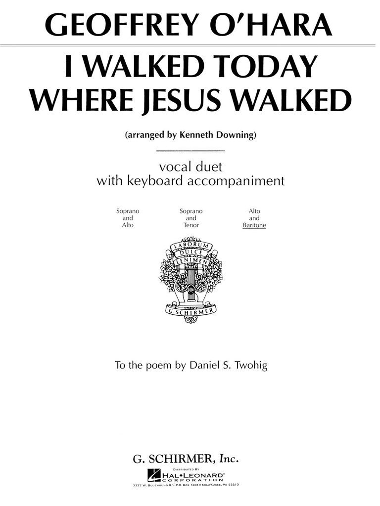 I Walked Today Where Jesus Walked