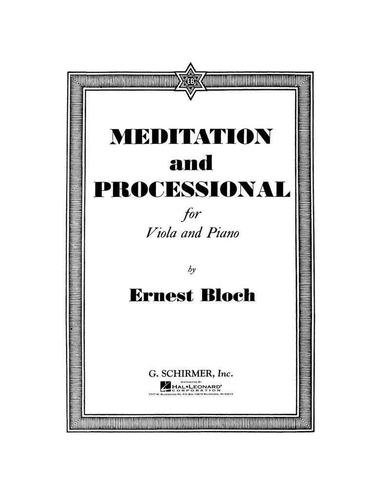 Meditation and Processional