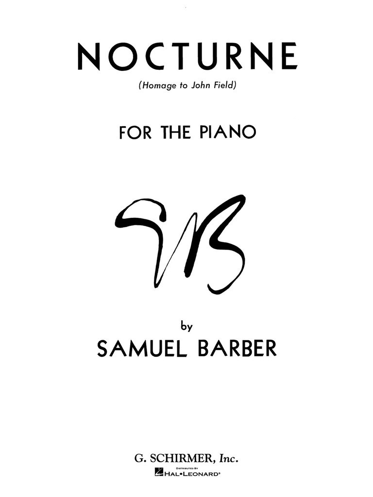 Nocturne Op. 33 - Homage to John Fields