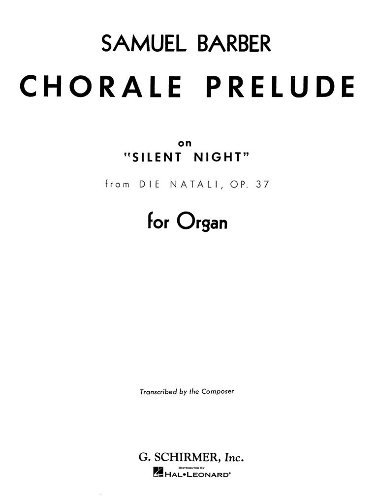Chorale Prelude Silent Night