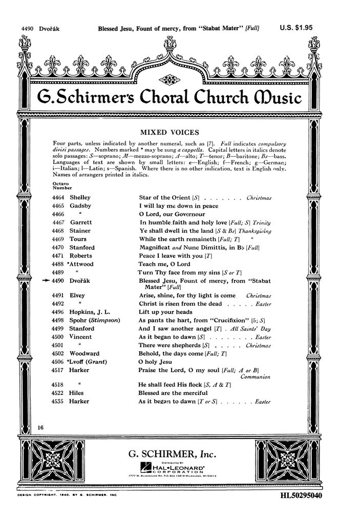 Blessed Jesu From Stabat Mater