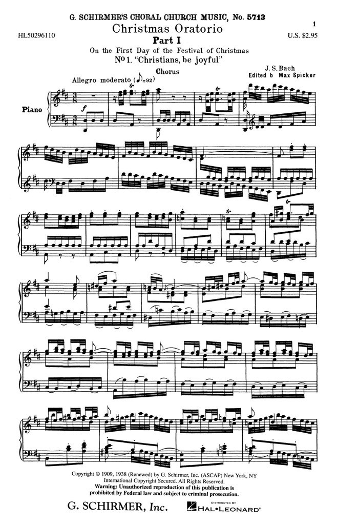 Christmas Oratorio Part 1