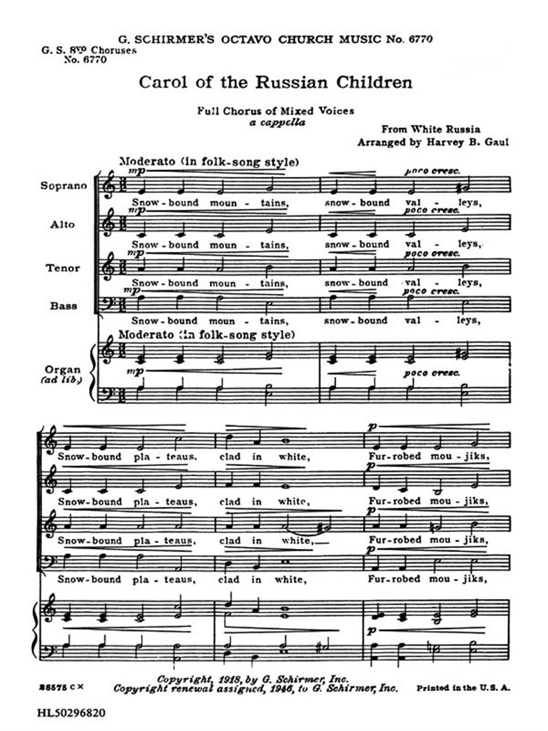 Carol Of Russian Chldren 8