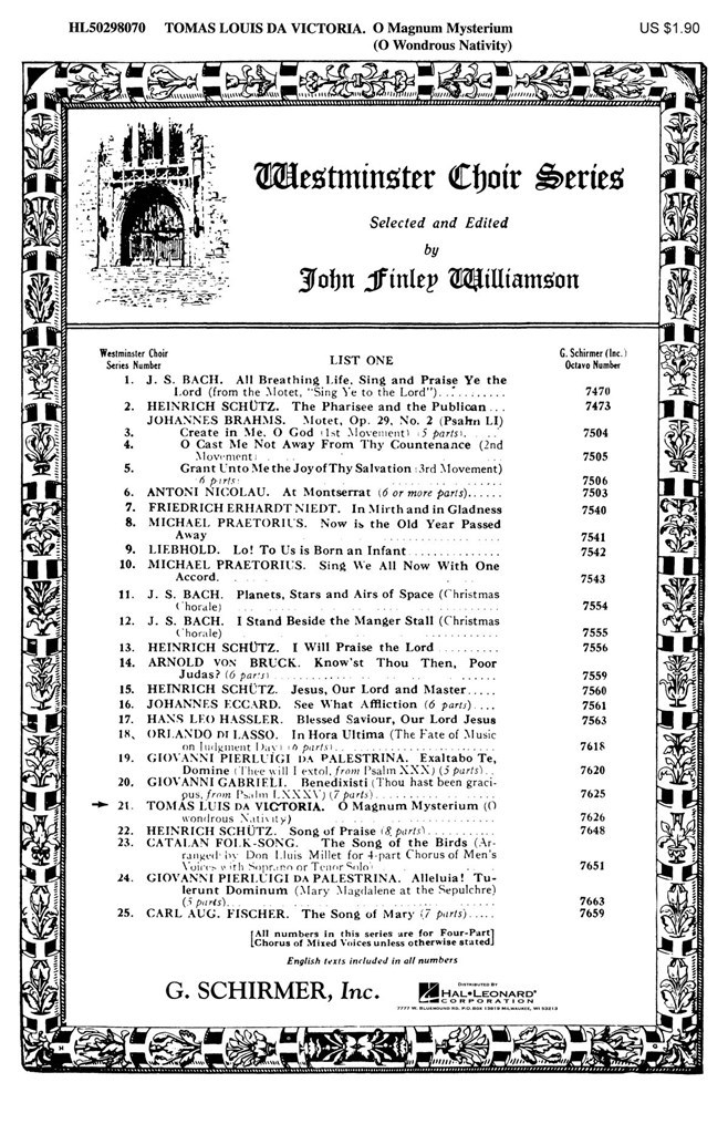 O Magnum Mysterium - O Great Mystery