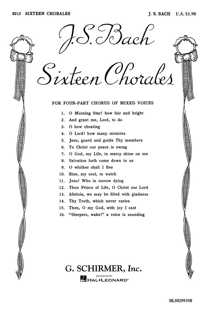 Sixteen Chorales - SATB Octavo