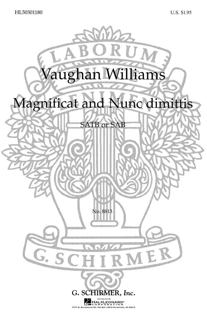 Magnificat And Nunc Dimittis