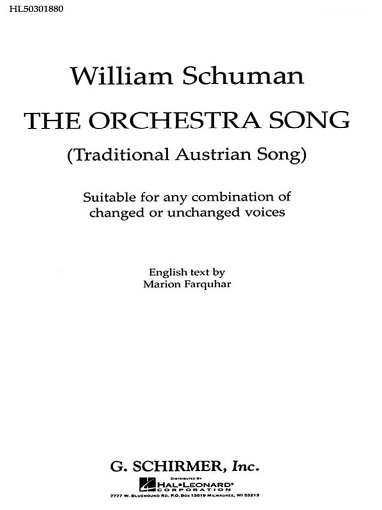 Orchestra Song, The Traditional Austrian Song